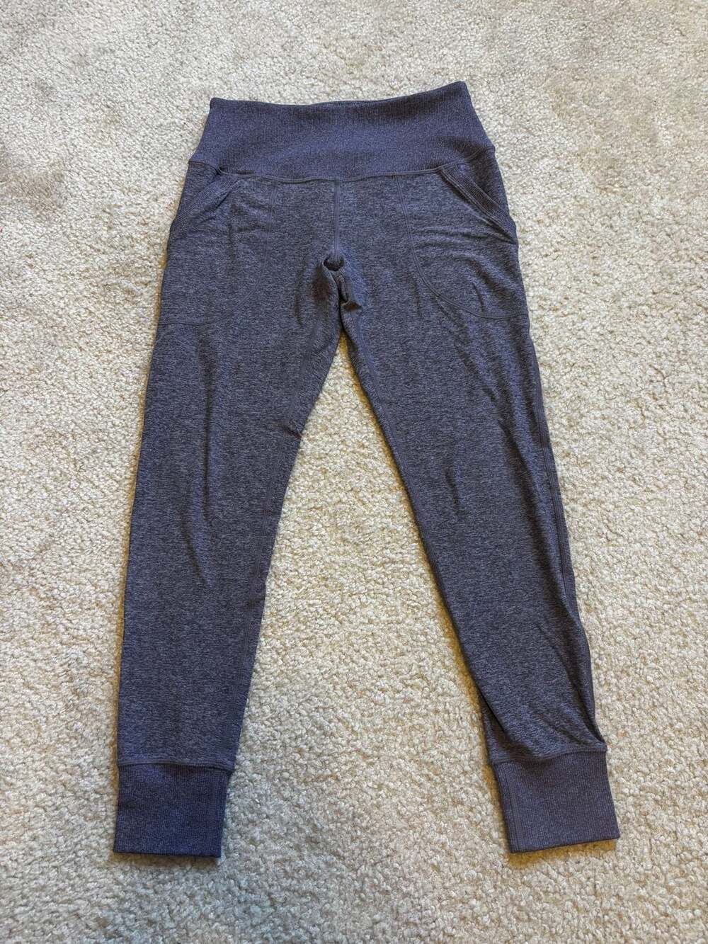 Zella Peaceful High Waist Slim Joggers in Heather Purple Size Small